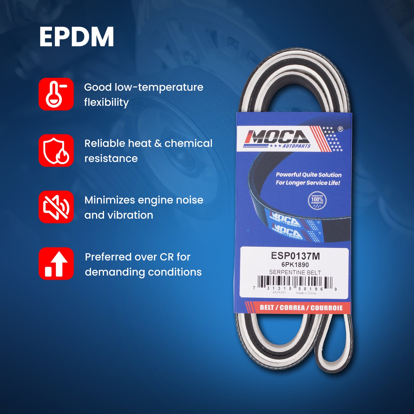 MOCA Serpentine Belt - ESP0137M