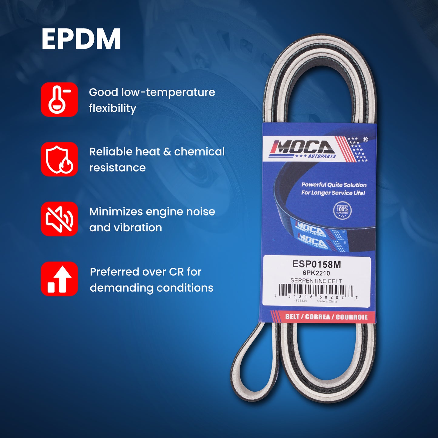 MOCA Serpentine Belt - ESP0158M
