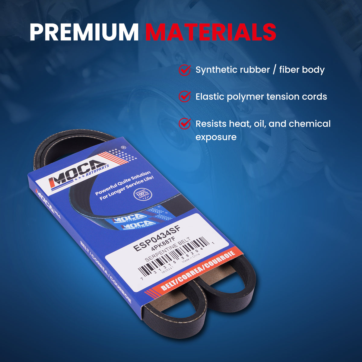 MOCA Serpentine Belt kit - ESP1130K3