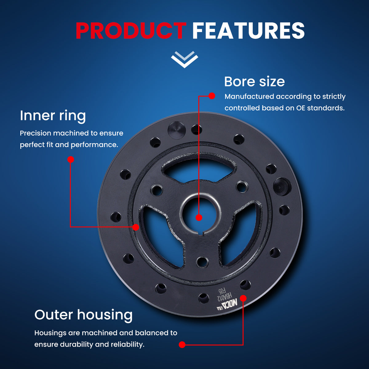 MOCA Engine Harmonic Balancer - HBA012