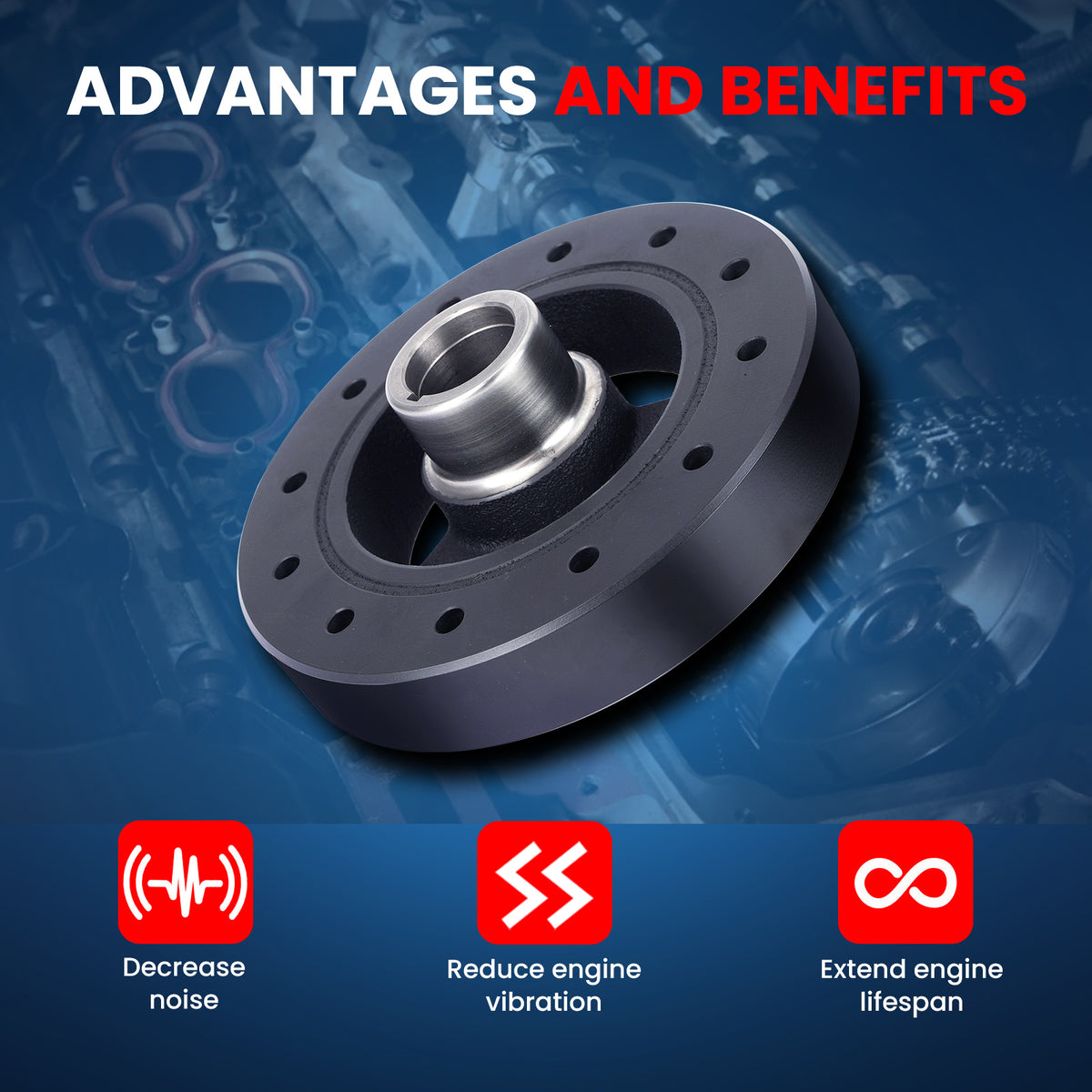 MOCA Engine Harmonic Balancer - HBA012