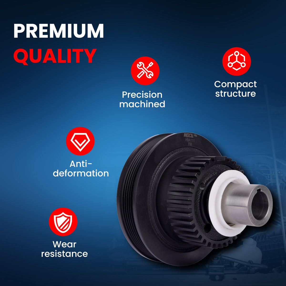 MOCA Engine Harmonic Balancer - HBA111