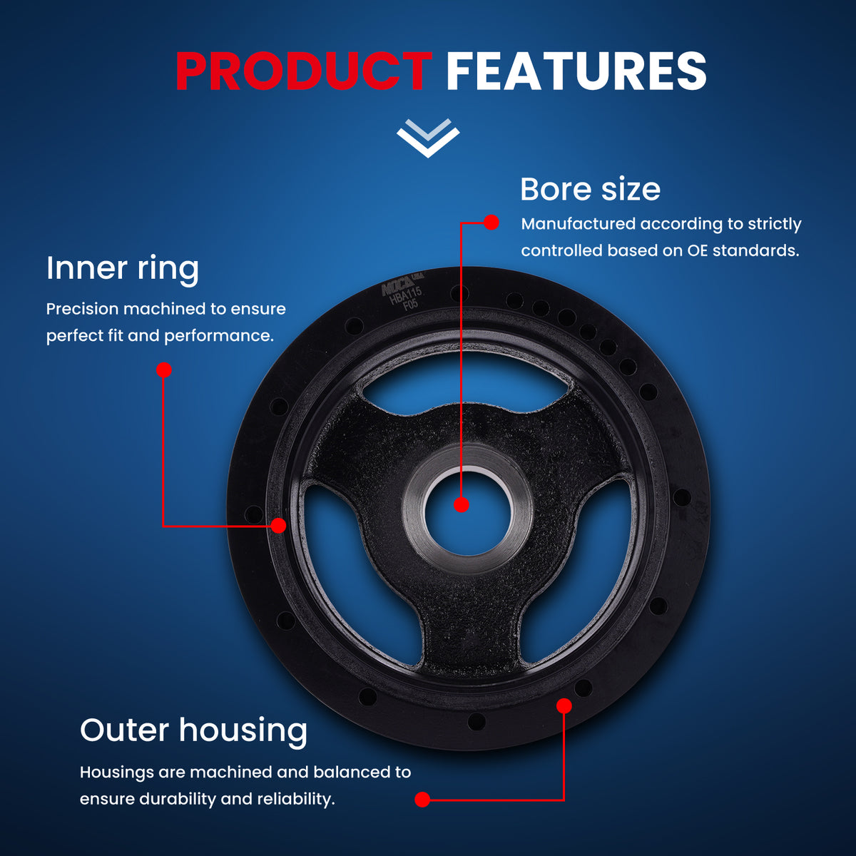 MOCA Engine Harmonic Balancer - HBA115