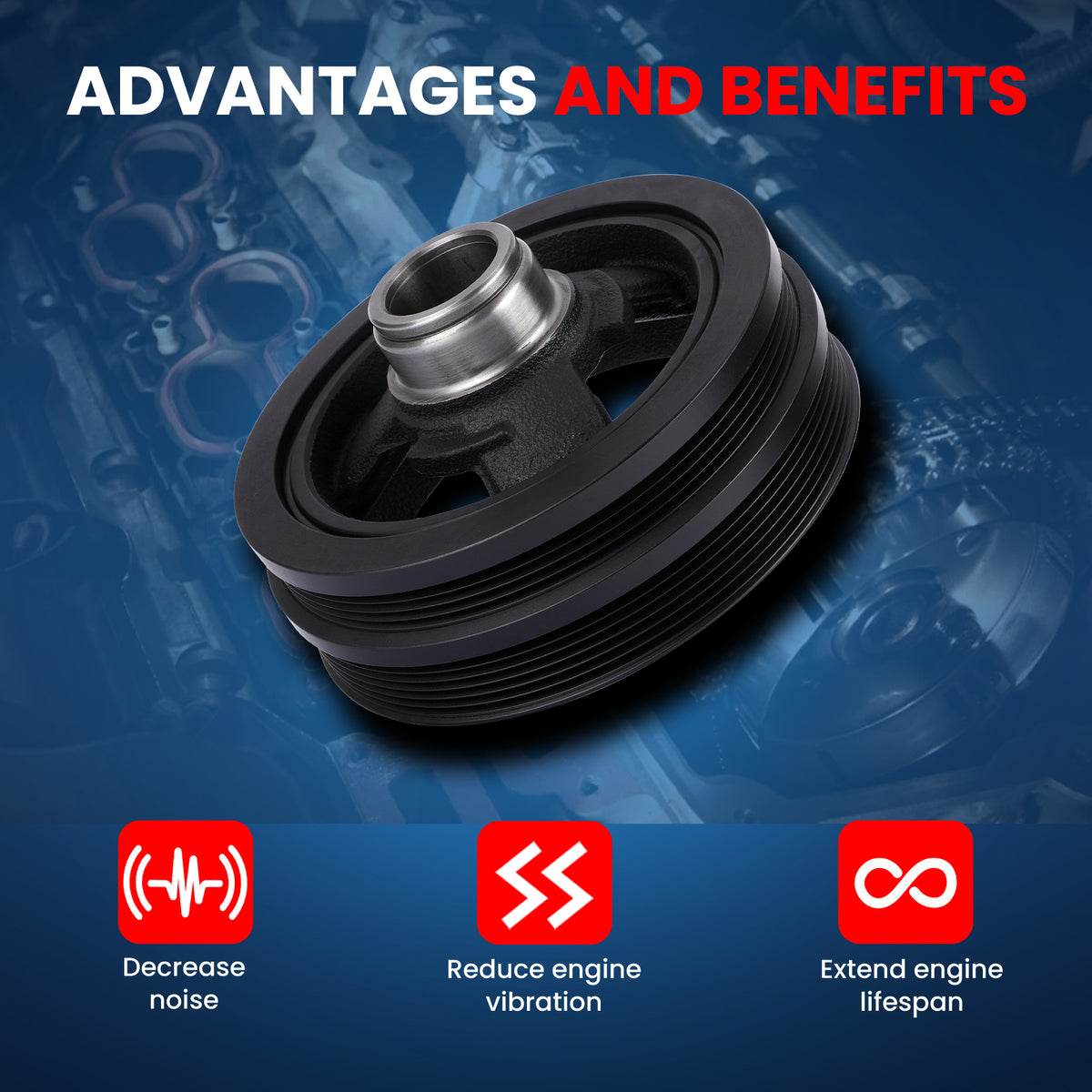 MOCA Engine Harmonic Balancer - HBA127