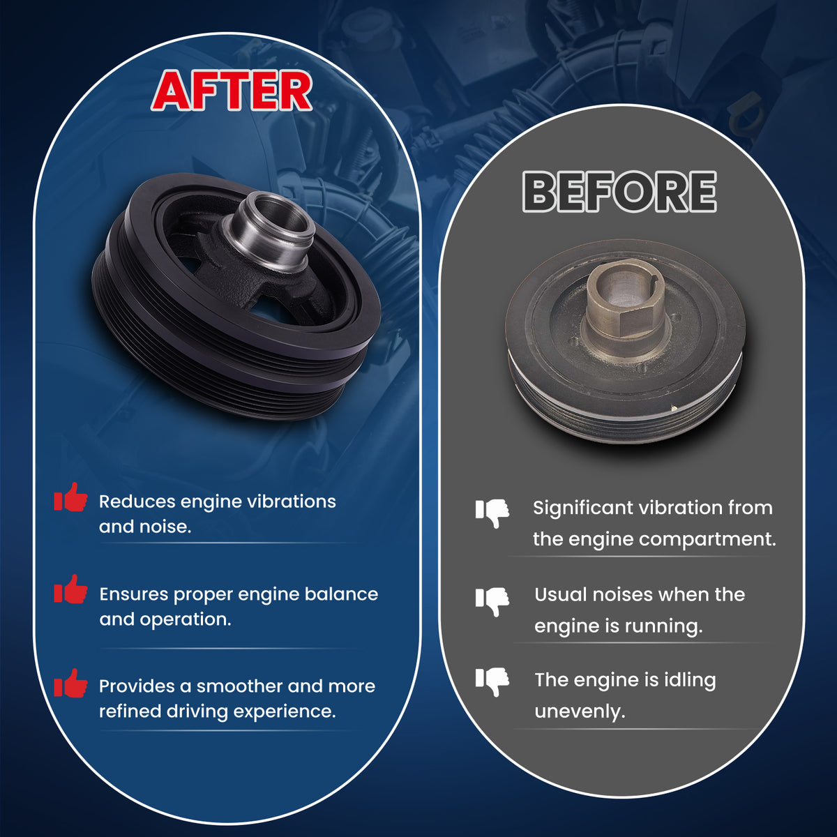 MOCA Engine Harmonic Balancer - HBA127