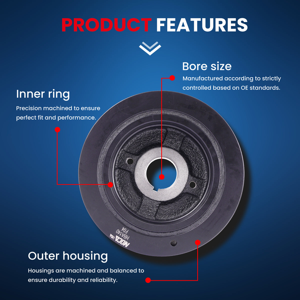 MOCA Engine Harmonic Balancer - HBA140