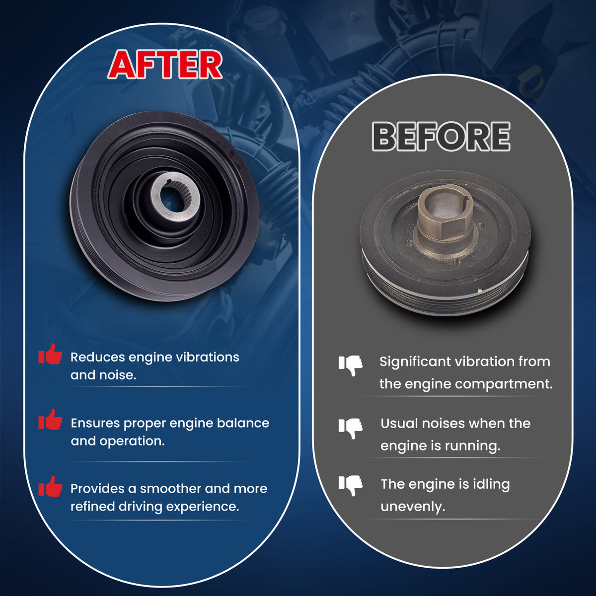 MOCA Engine Harmonic Balancer - HBA192