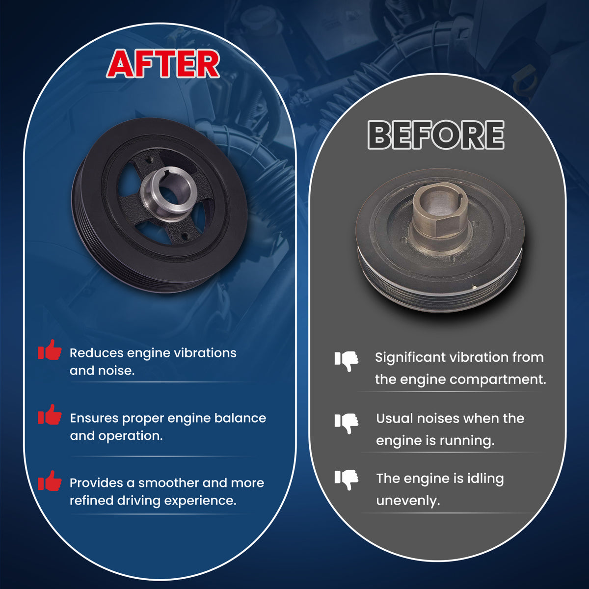 MOCA Engine Harmonic Balancer - HBA197
