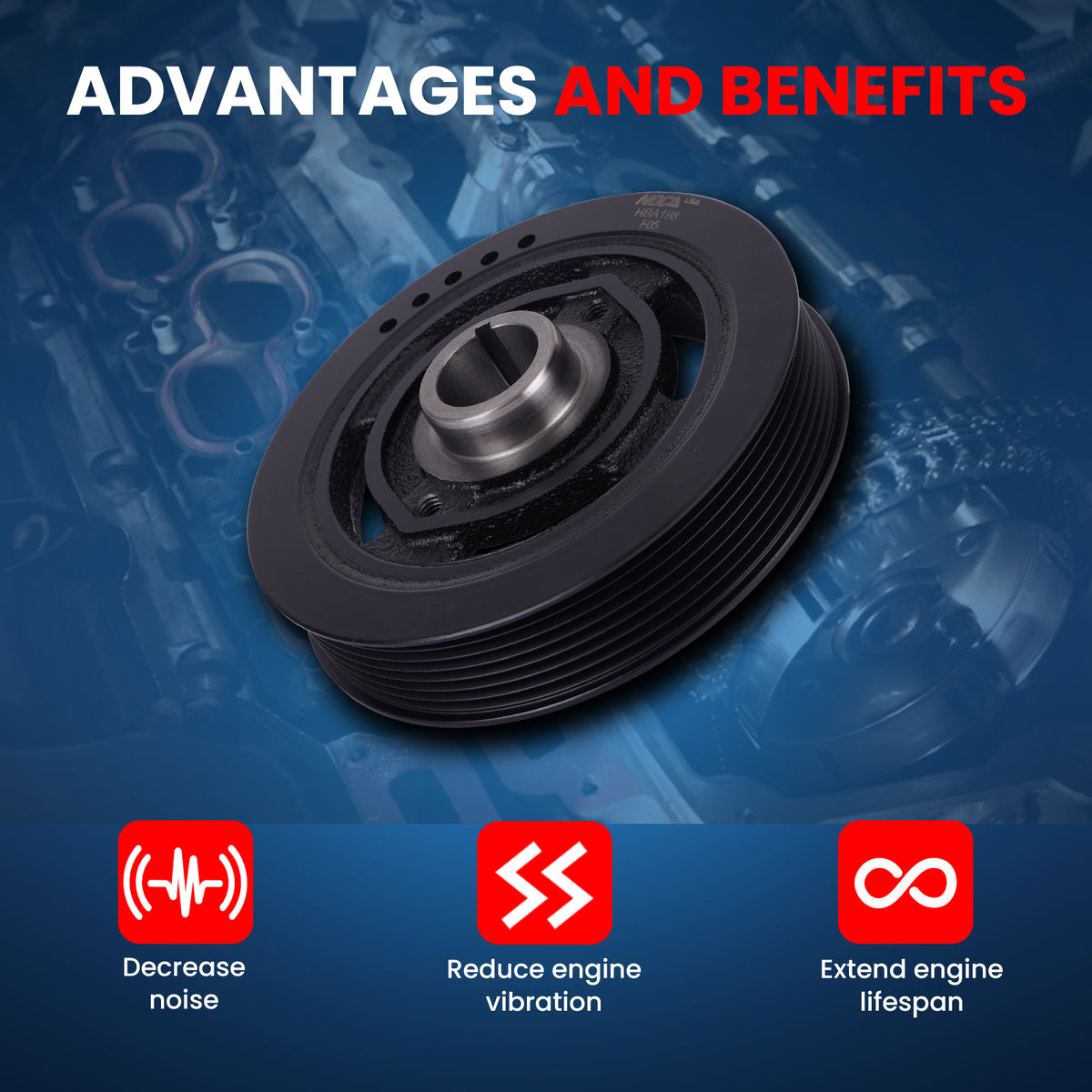 MOCA Engine Harmonic Balancer - HBA198