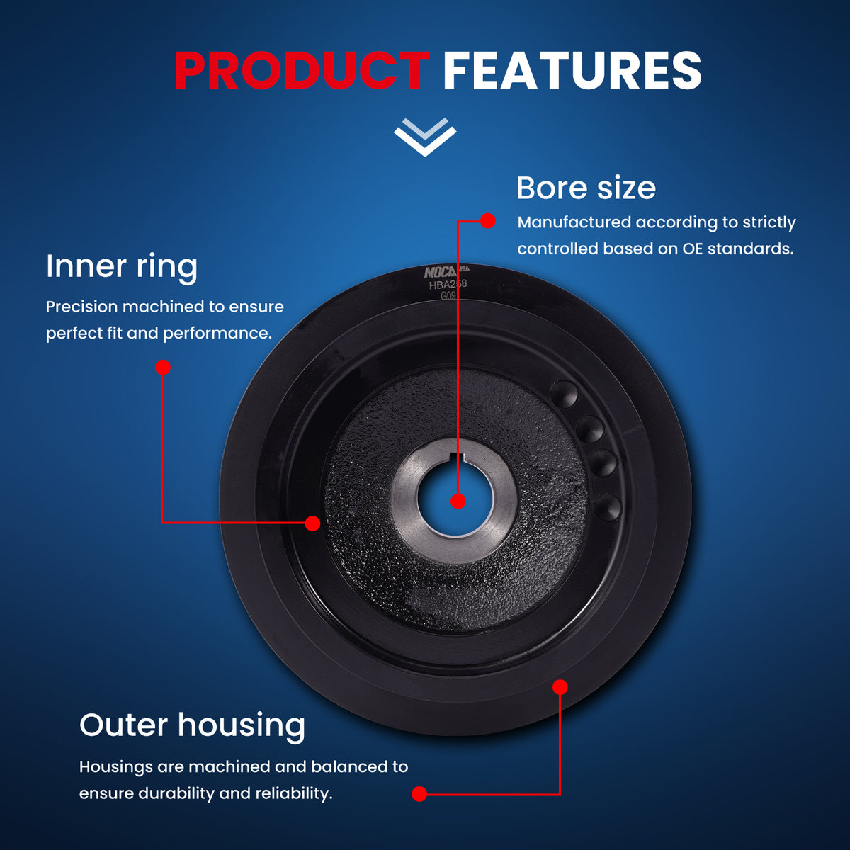 MOCA Engine Harmonic Balancer - HBA258
