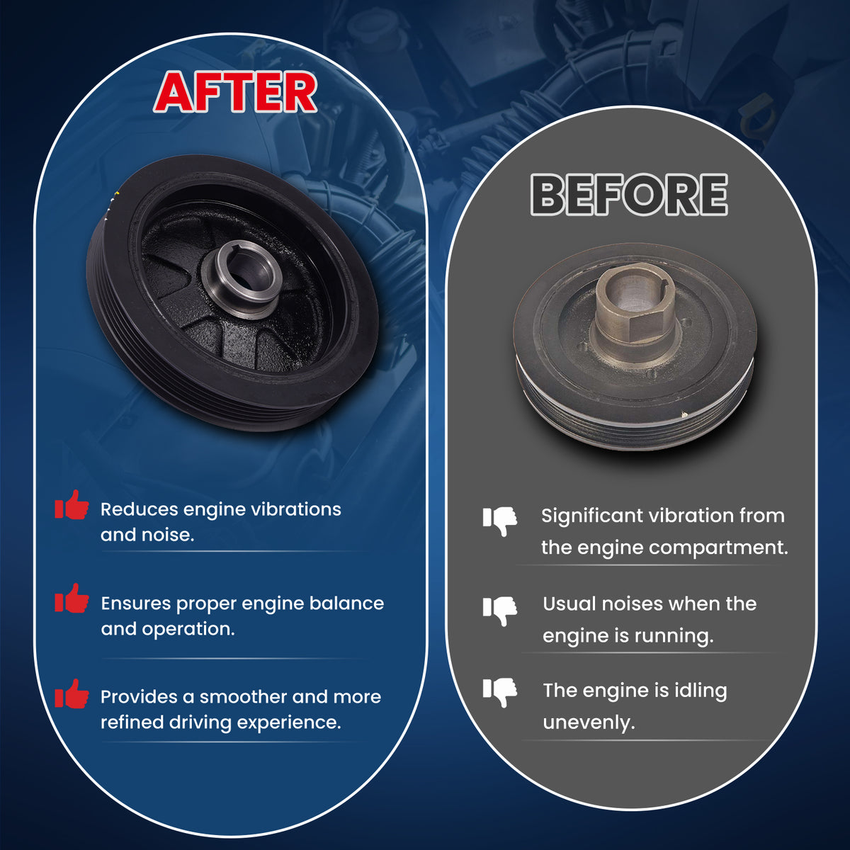 MOCA Engine Harmonic Balancer - HBA258