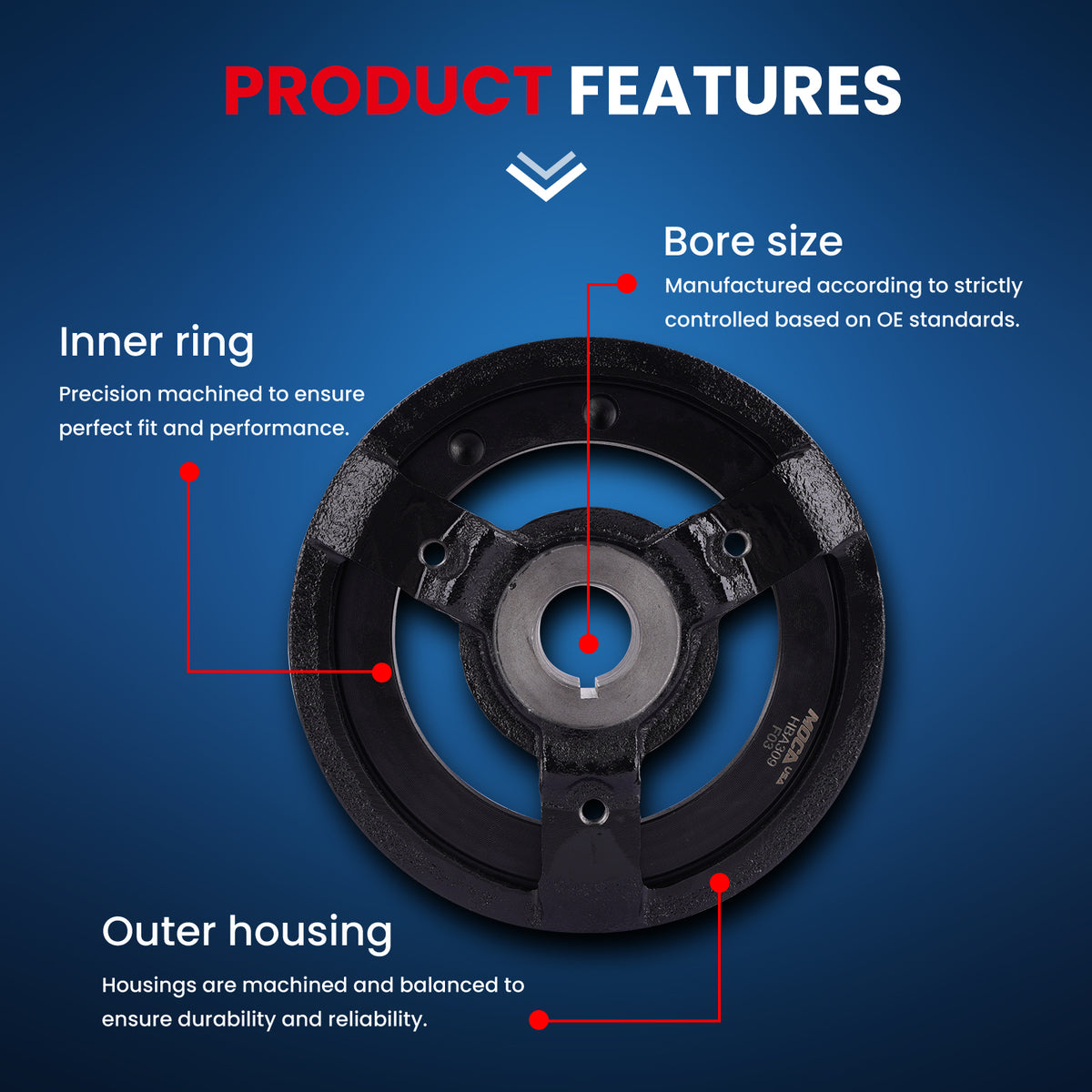 MOCA Engine Harmonic Balancer - HBA309