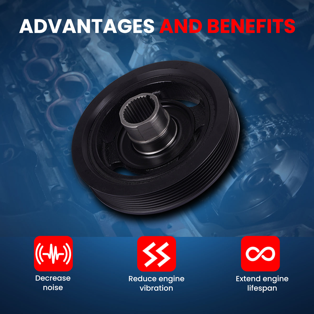 MOCA Engine Harmonic Balancer - HBA340