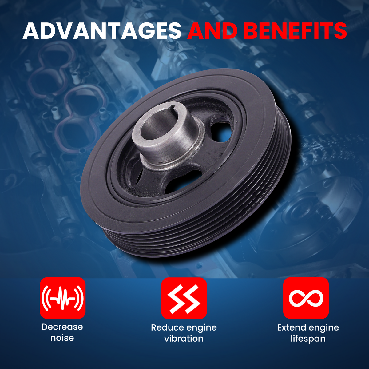 MOCA Engine Harmonic Balancer - HBA341