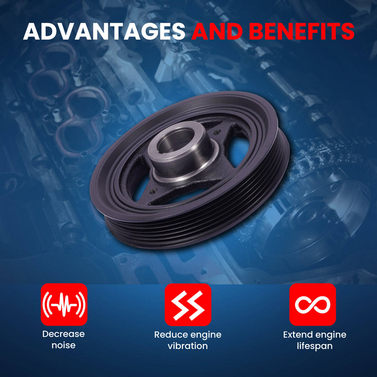 MOCA Engine Harmonic Balancer - HBA374