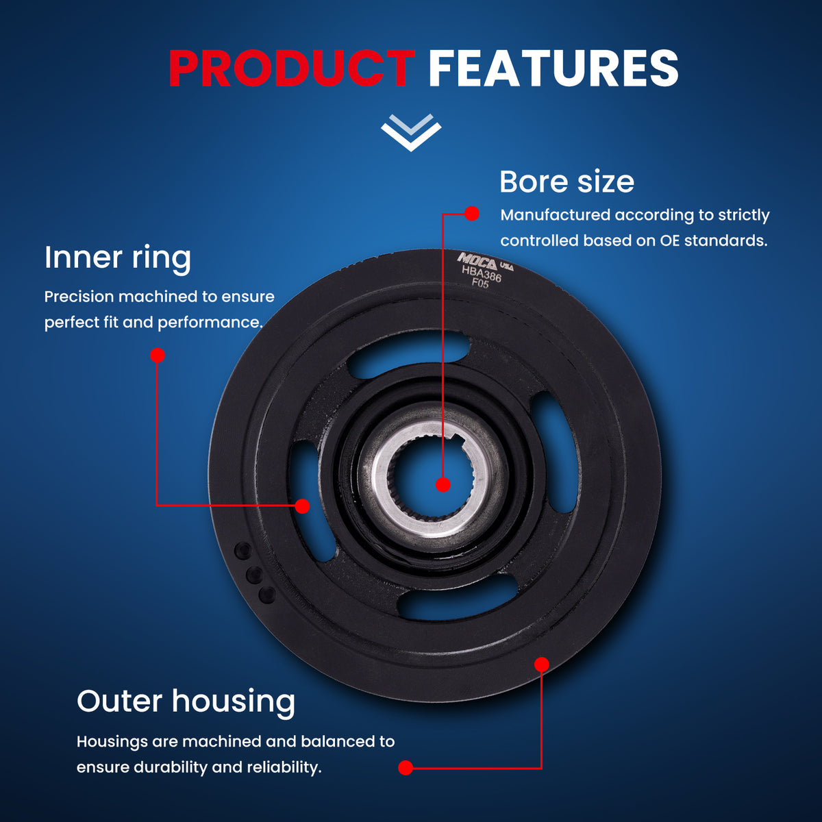 MOCA Engine Harmonic Balancer - HBA386