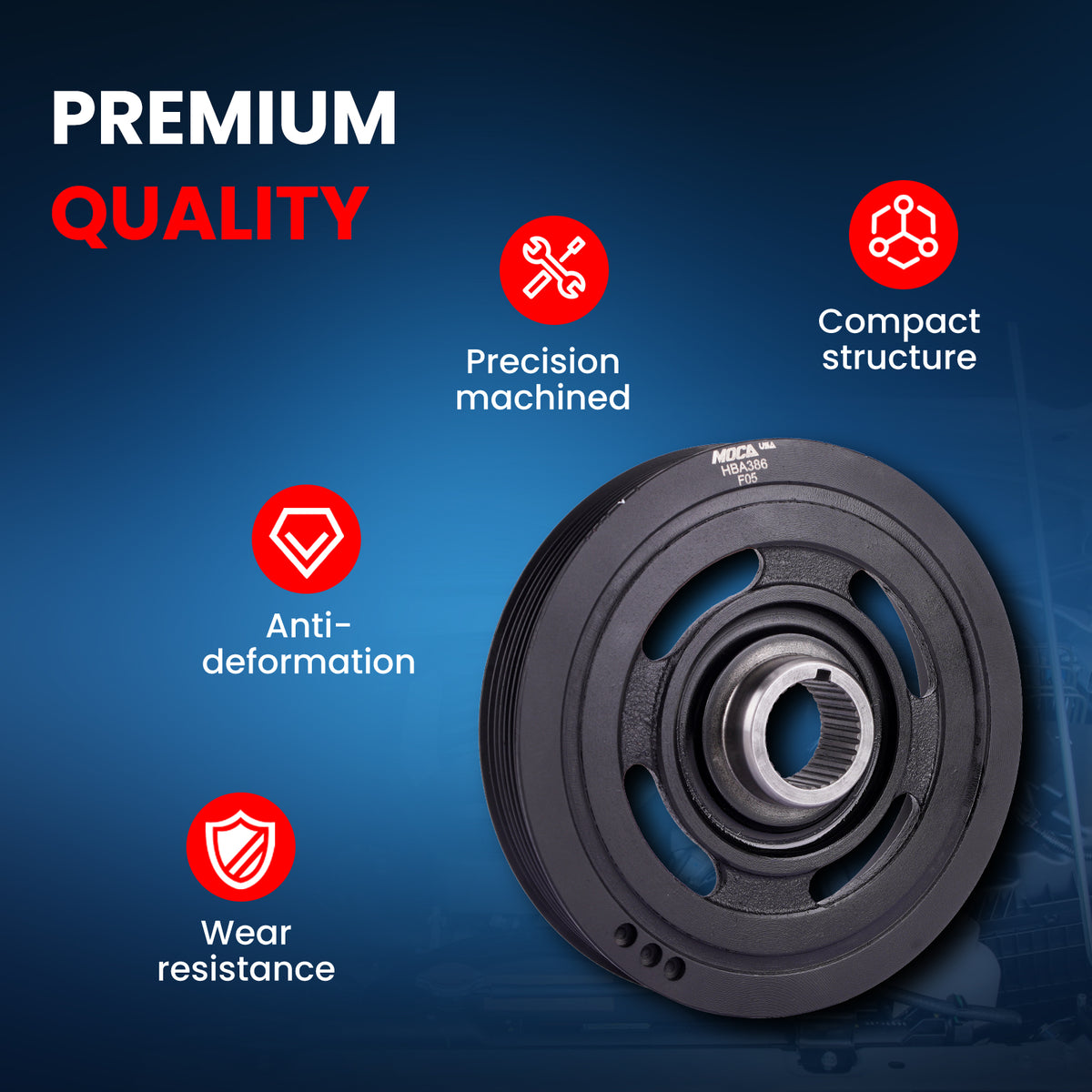 MOCA Engine Harmonic Balancer - HBA386