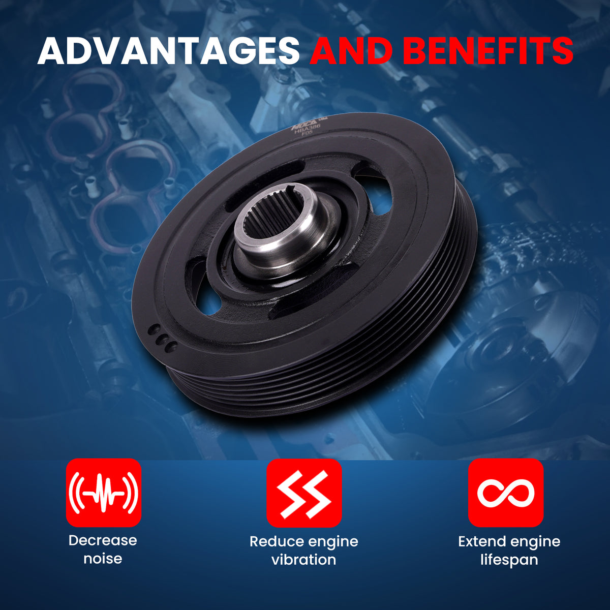 MOCA Engine Harmonic Balancer - HBA386