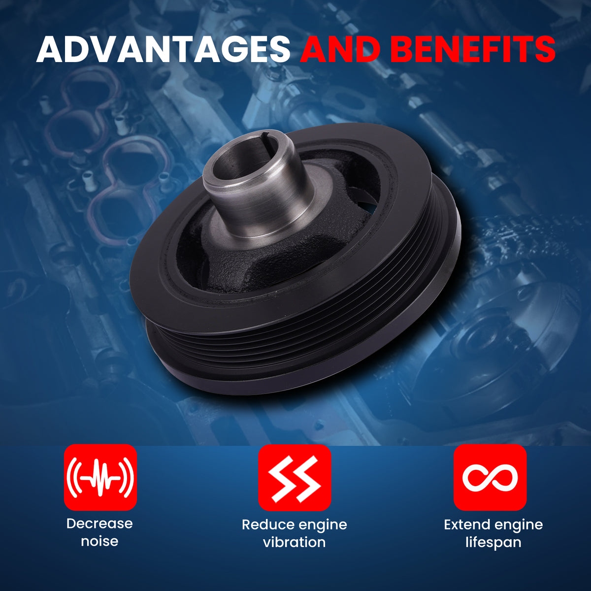 MOCA Engine Harmonic Balancer - HBA405