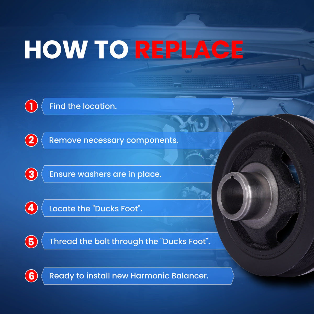 MOCA Engine Harmonic Balancer - HBA405