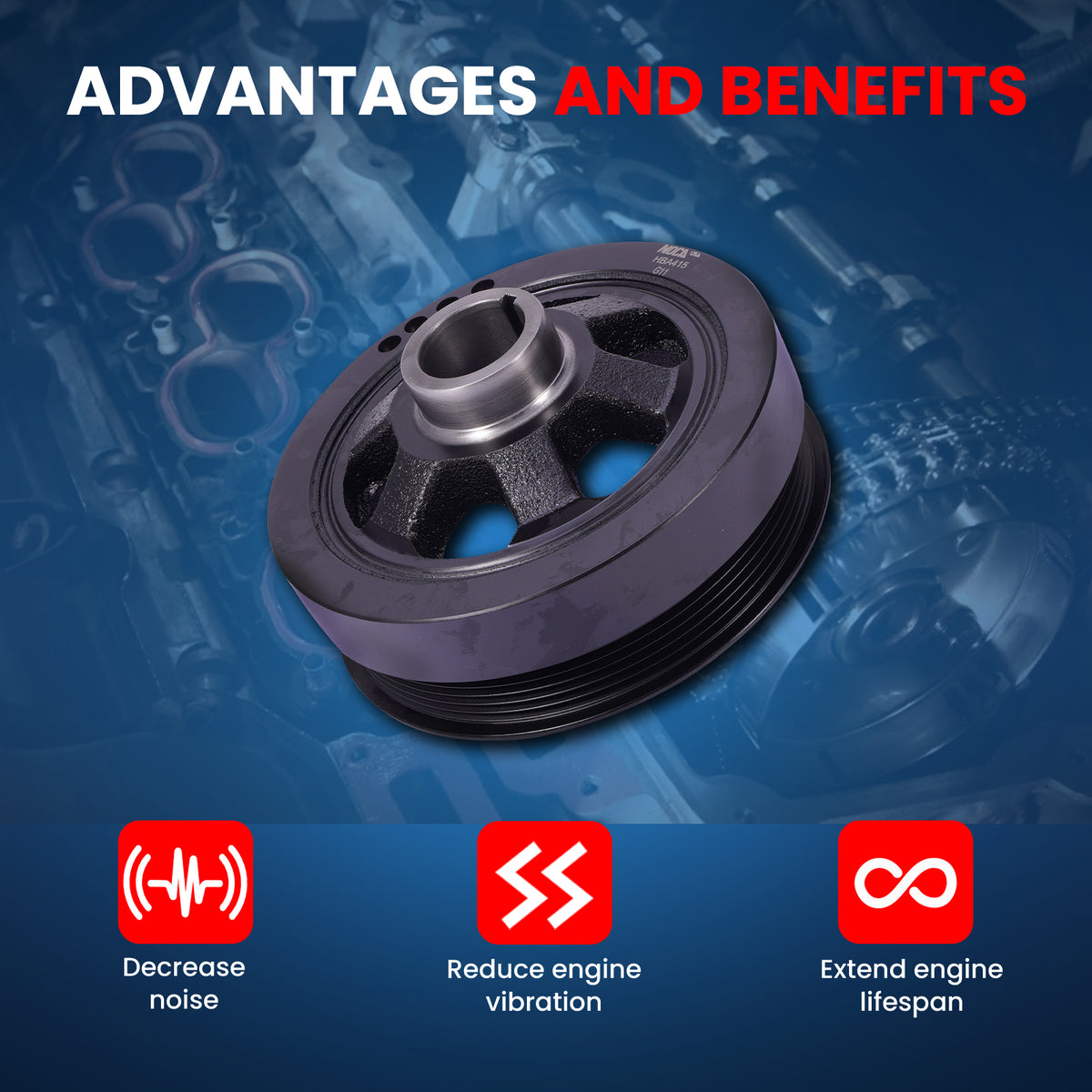 MOCA Engine Harmonic Balancer - HBA415