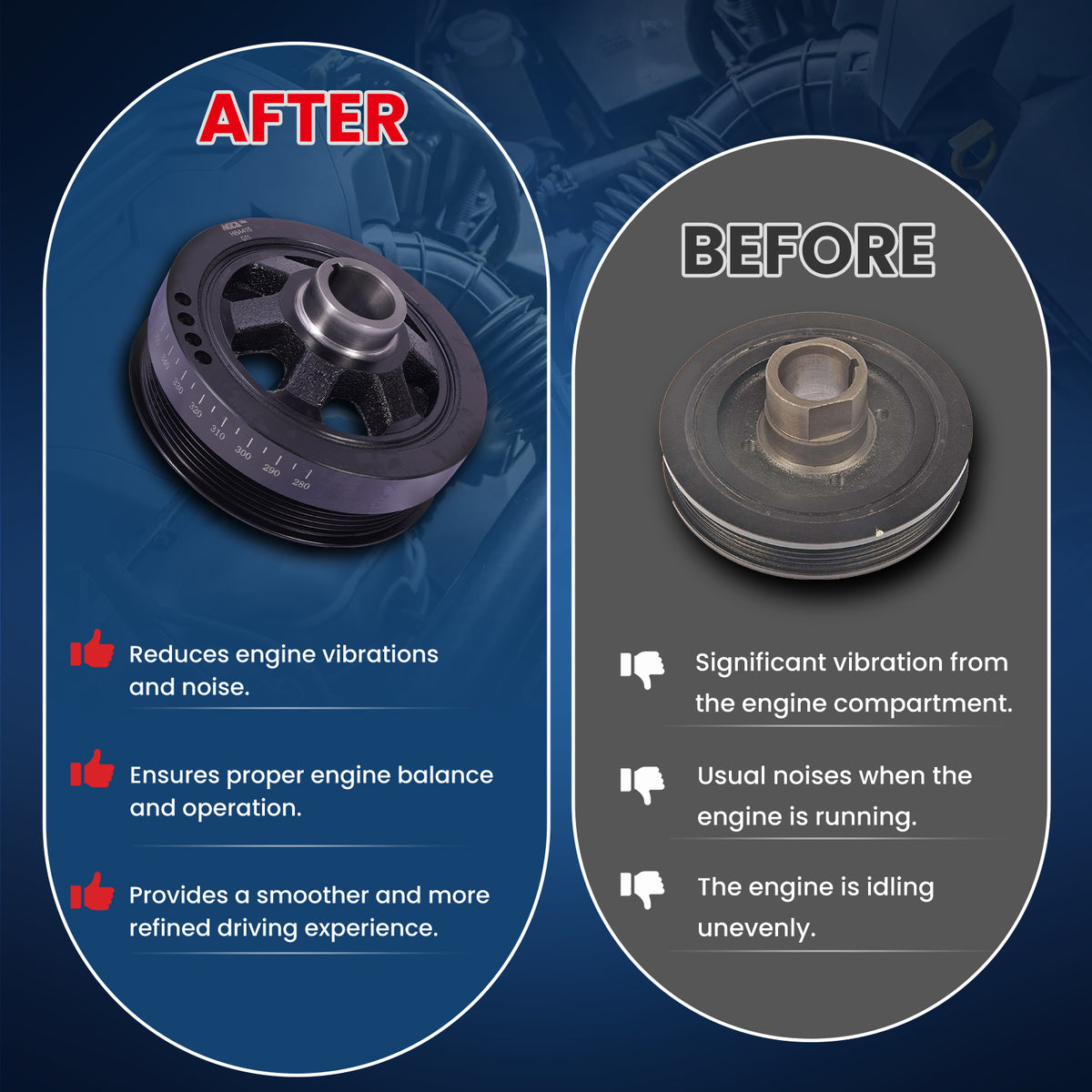 MOCA Engine Harmonic Balancer - HBA415
