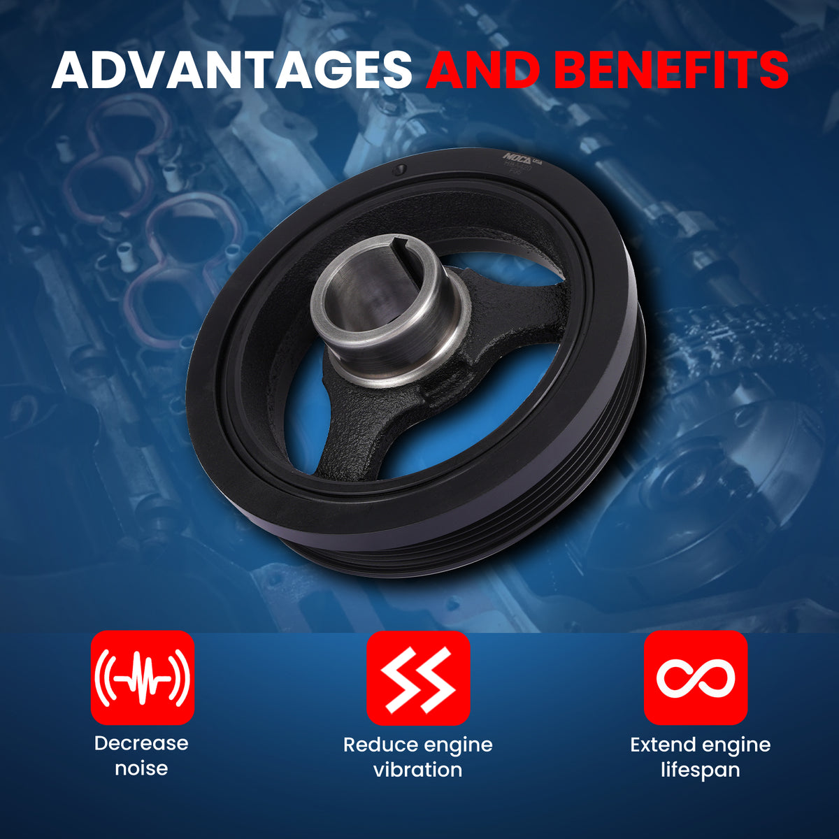 MOCA Engine Harmonic Balancer - HBA420