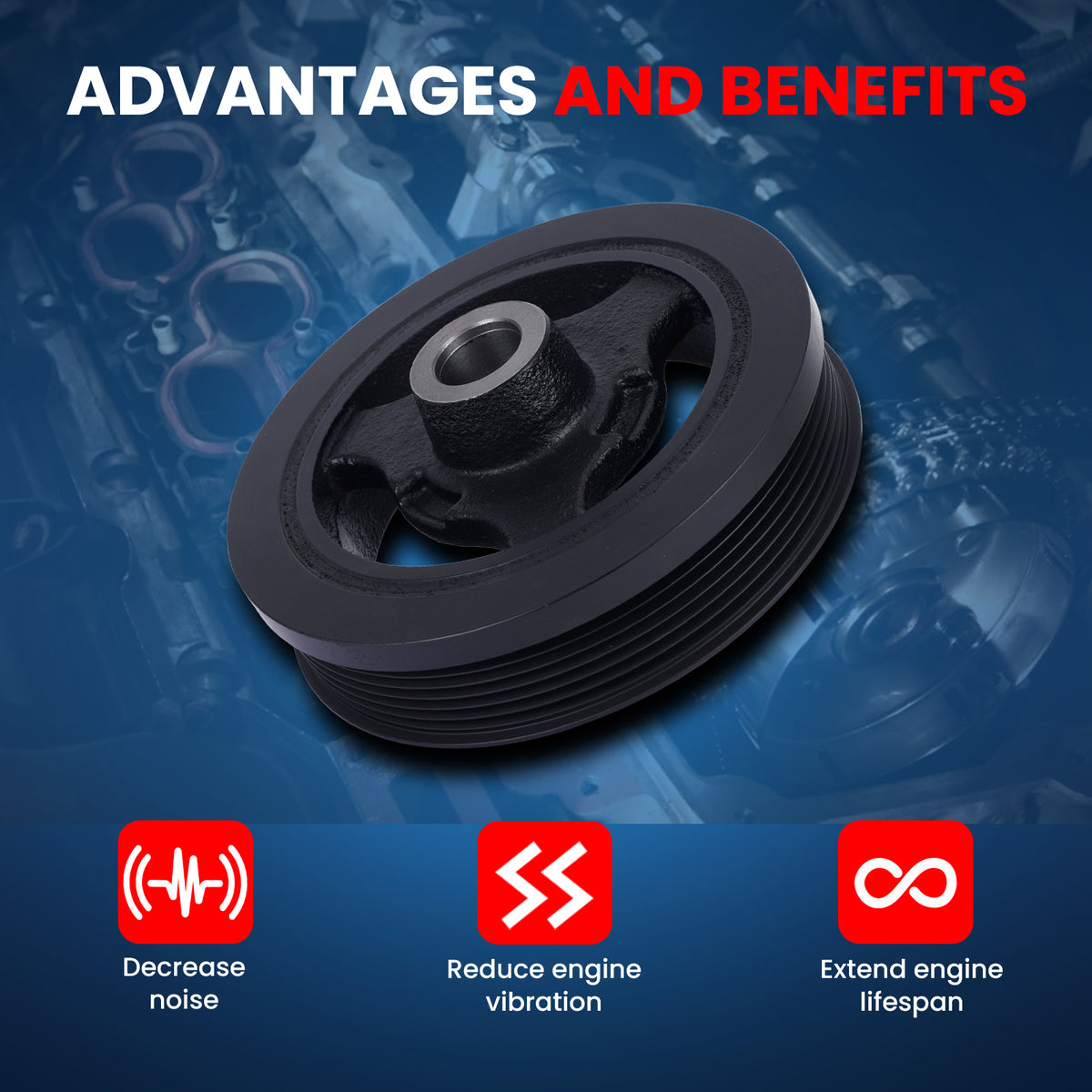 MOCA Engine Harmonic Balancer - HBA426