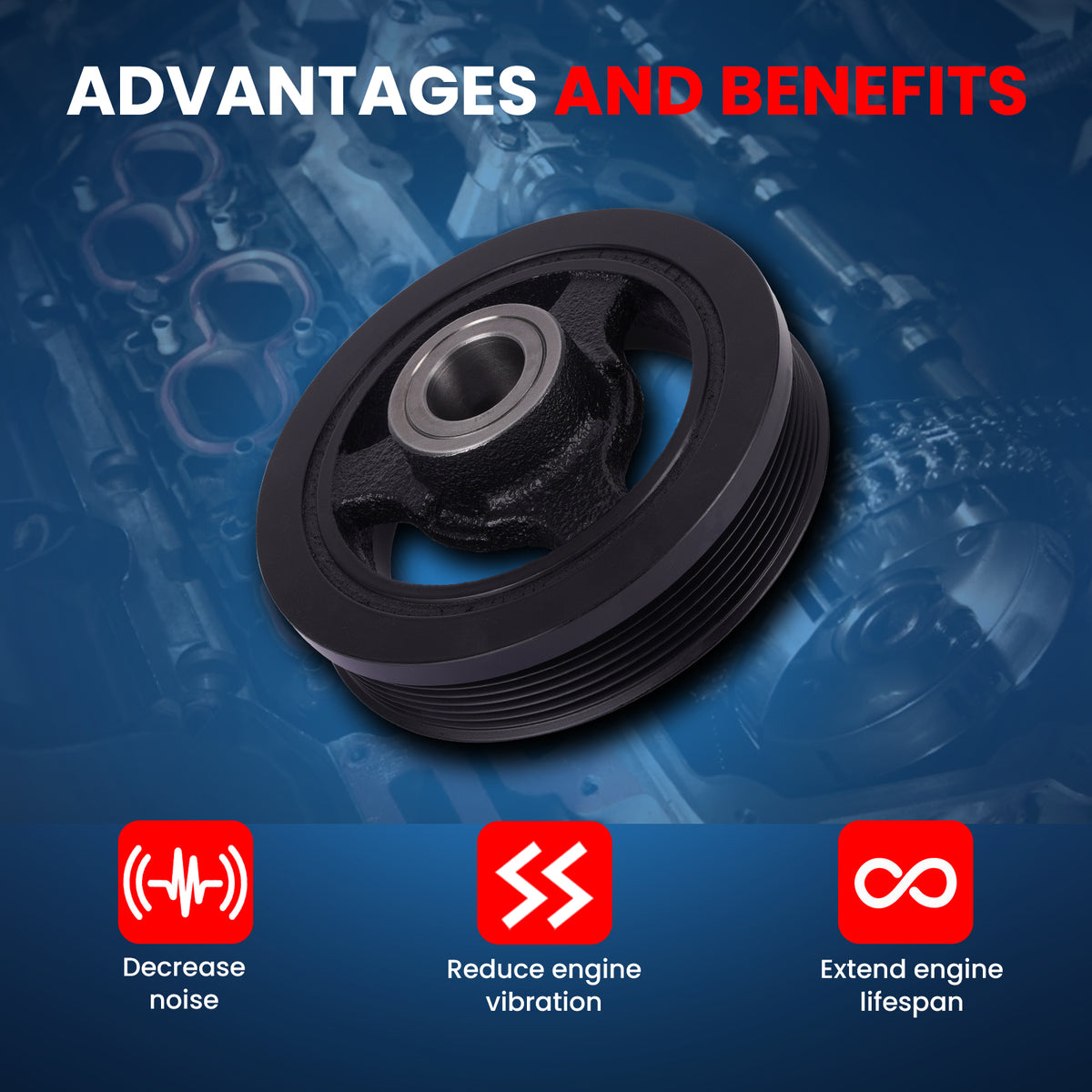 MOCA Engine Harmonic Balancer - HBA428