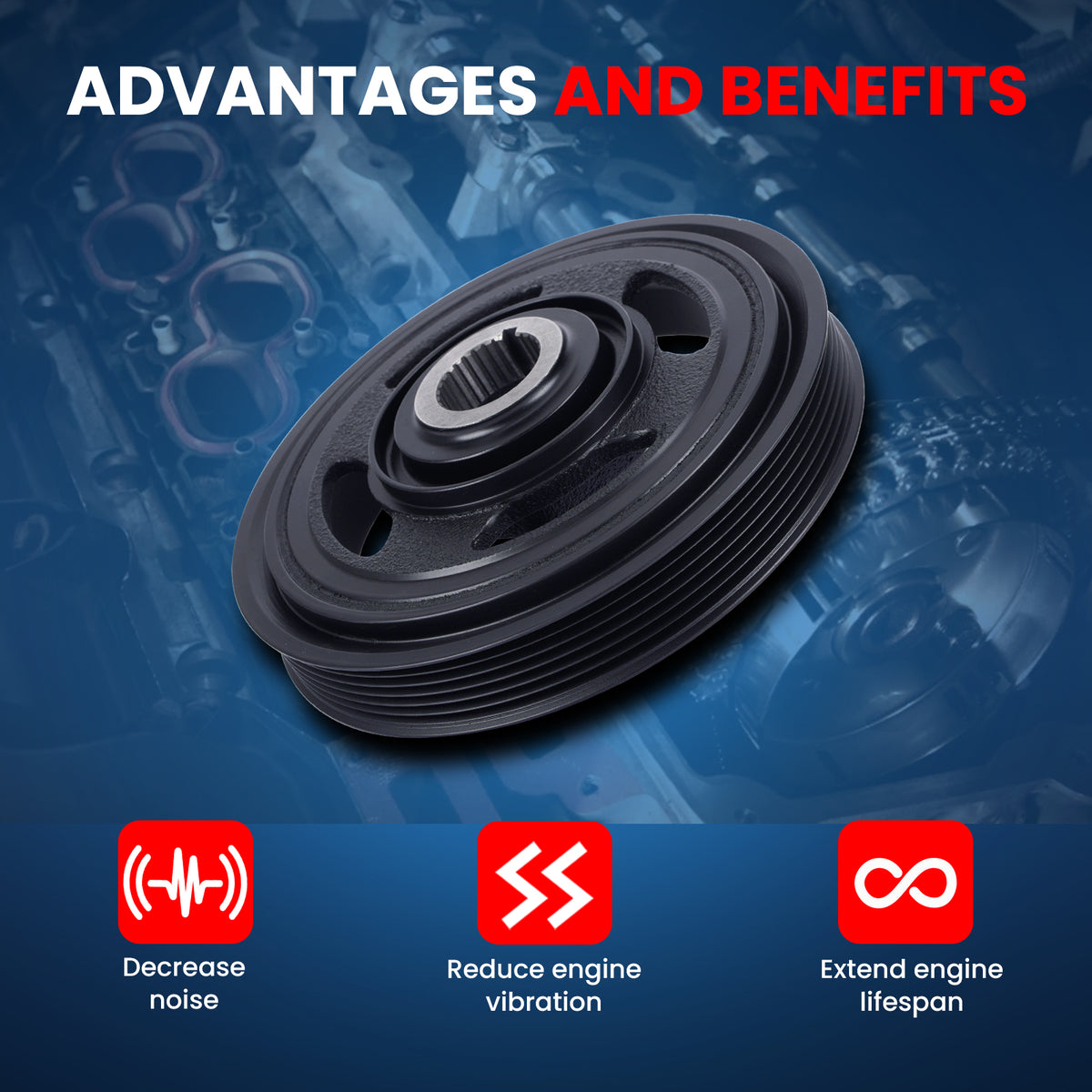 MOCA Engine Harmonic Balancer - HBA429
