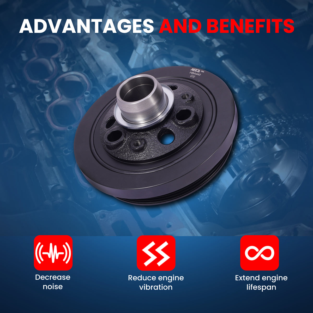 MOCA Engine Harmonic Balancer - HBA440