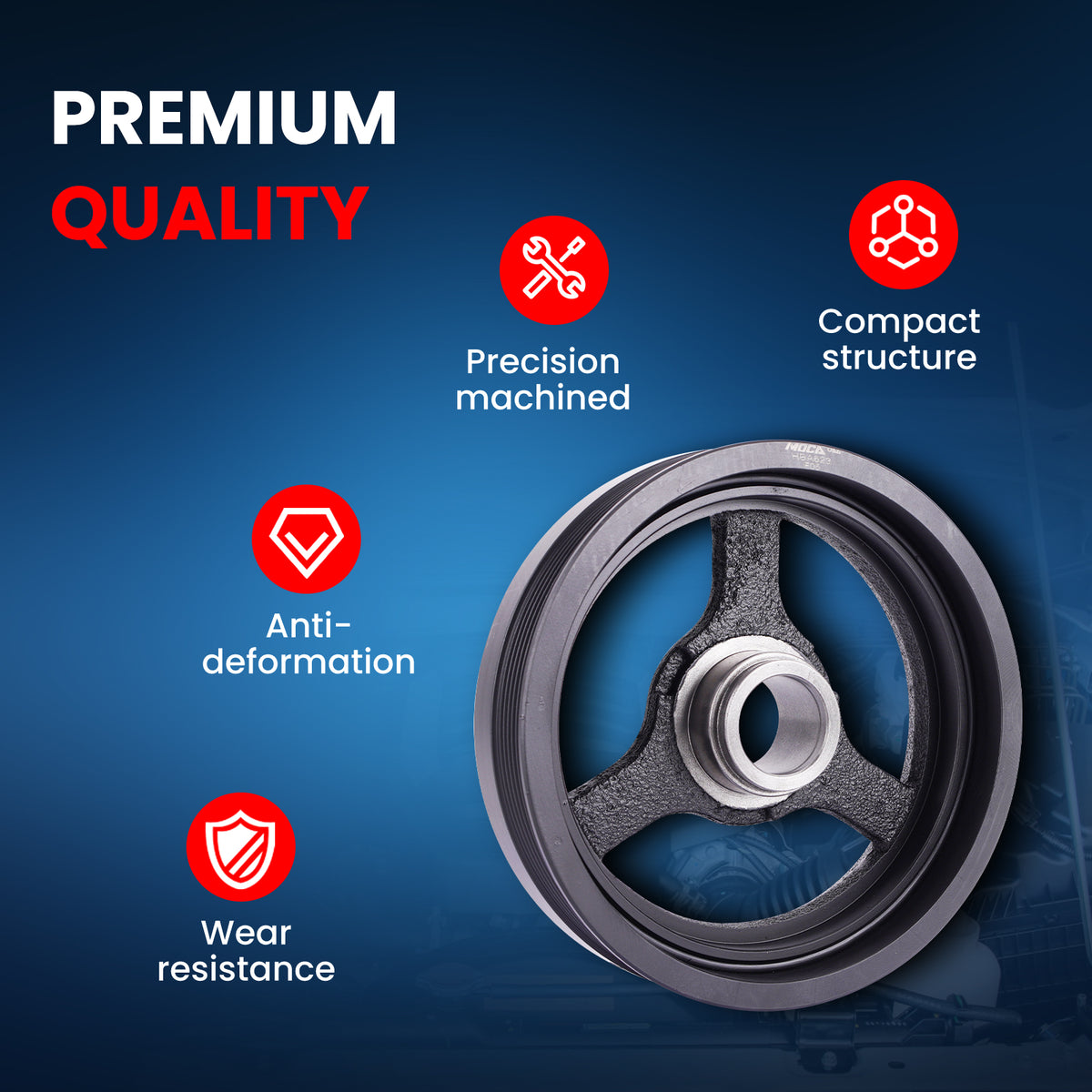 MOCA Engine Harmonic Balancer - HBA623