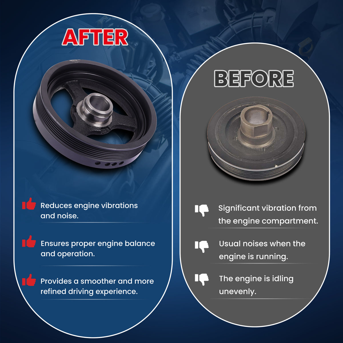 MOCA Engine Harmonic Balancer - HBA623