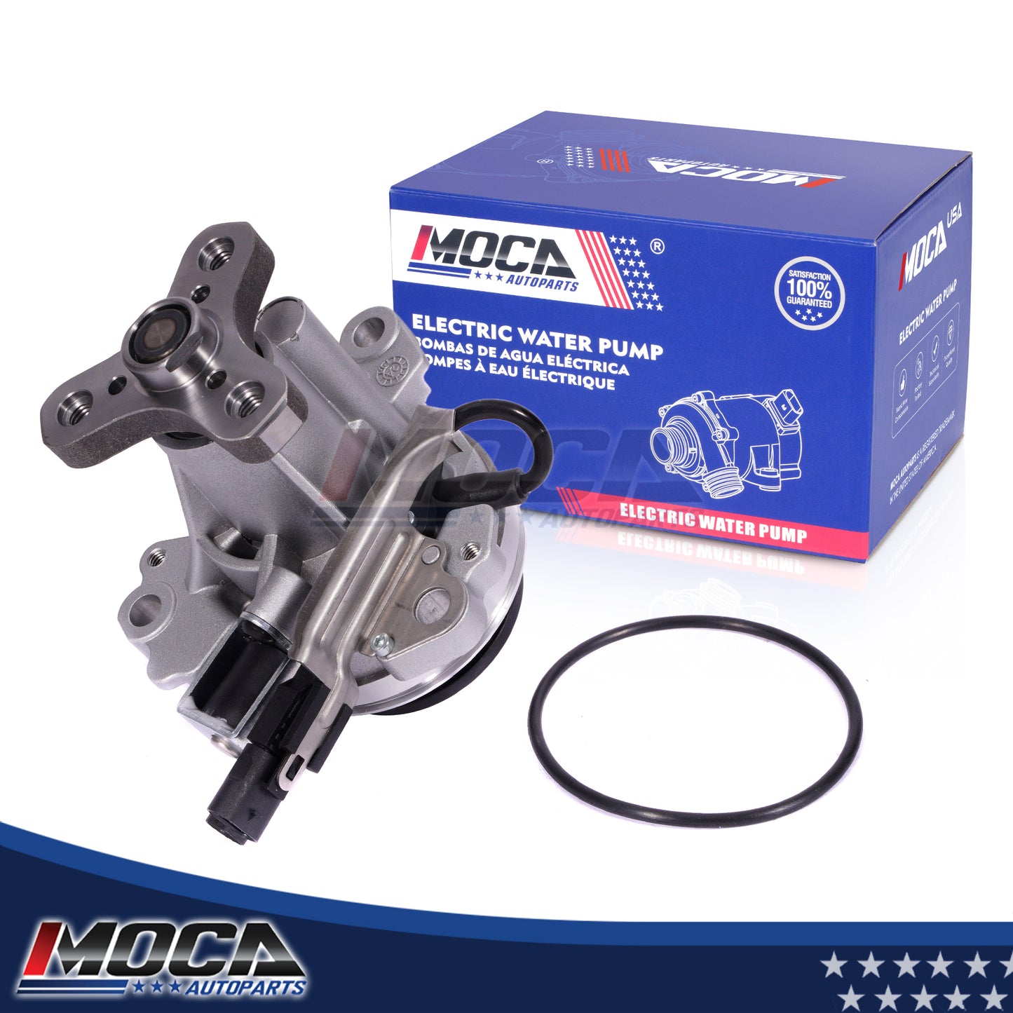 MOCA Electric Engine Water Pump Fit for 2020-2025 Land Rover Range Rover 3.0L & 2021-2024 Land Rover Discovery 3.0L & 2020-2023 Land Rover Defender 110 3.0L