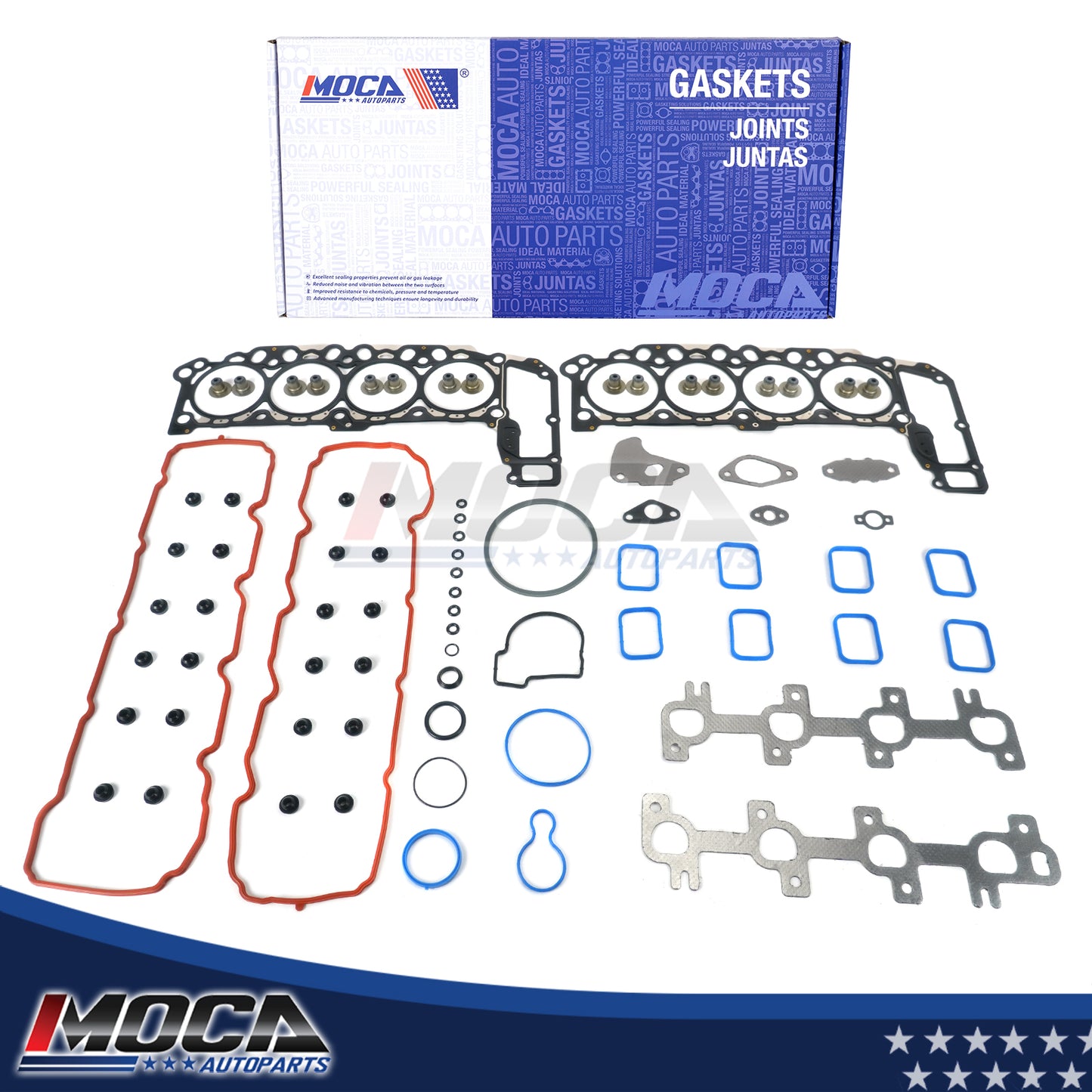 MOCA Head Gasket Set Fit for 2005-2007 Dodge Dakota 4.7L & 2005-2007 Jeep Grand Cherokee 4.7L & 2006-2007 Mitsubishi Raider 4.7L