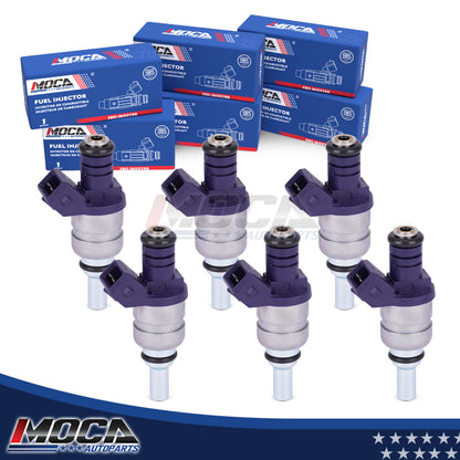 Inyectores de combustible MOCA 6x FJ663 compatibles con BMW 330Ci, 330i, 330xi (2001-2004) y BMW X5 3.0L (2001-2006)