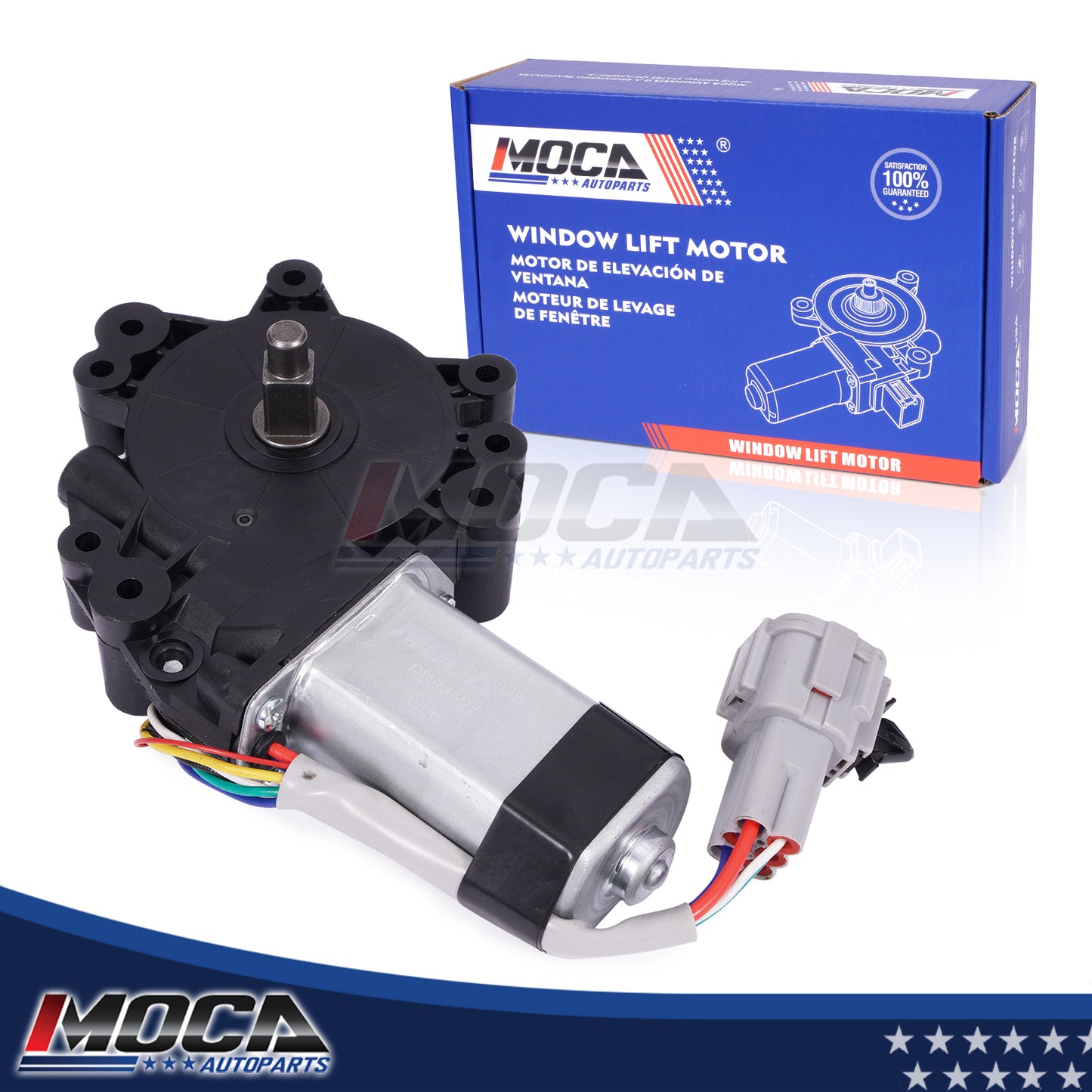 MOCA Front Left Power Window Motor Fit for 2004-2015 Nissan TITAN & 2005-2015 Nissan Armada & 2004-2013 INFINITI QX56