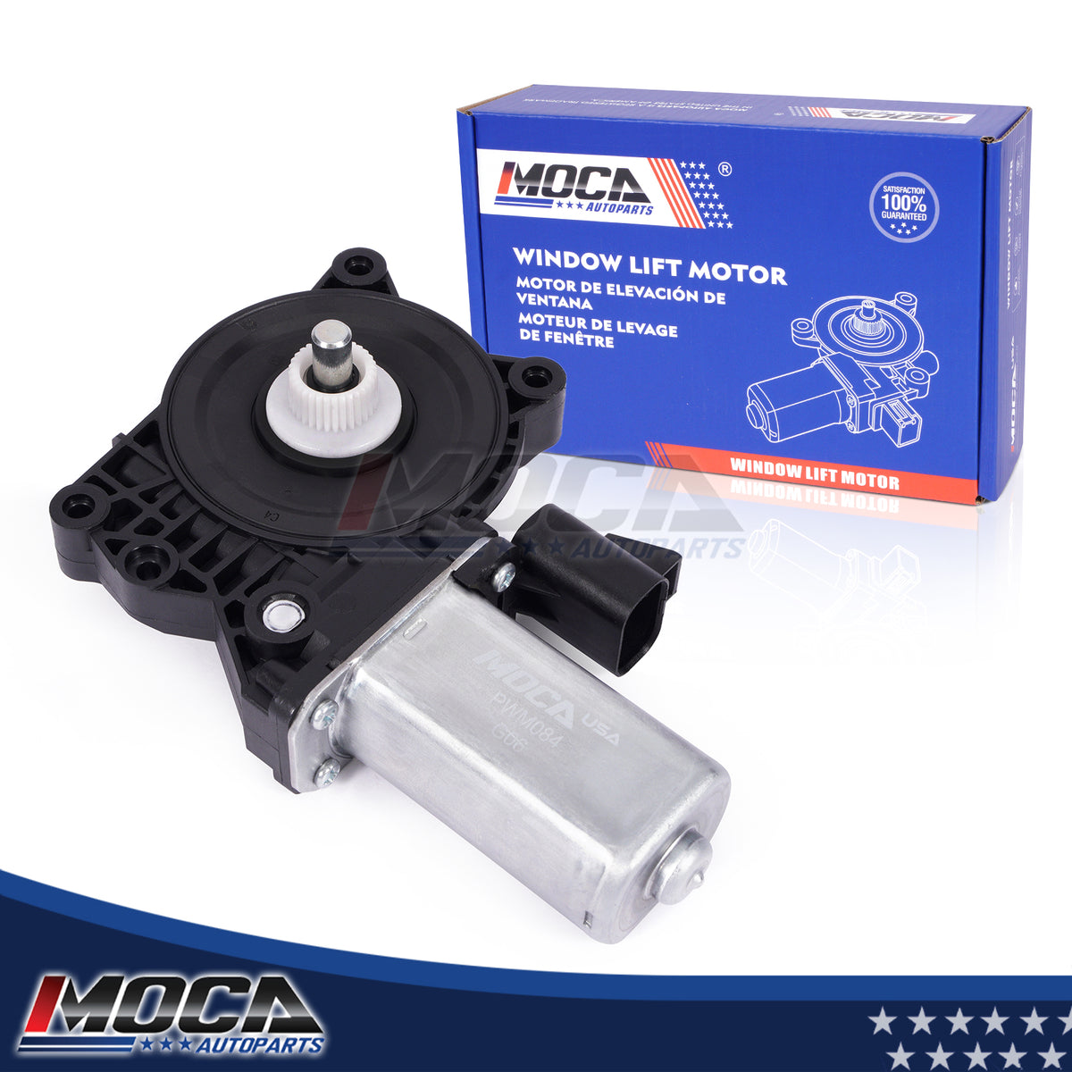 MOCA Front Rear Right Power Window Motor Fit for 2008-2014 Buick Enclave & 2004-2012 Chevrolet Malibu & 2007-2012 GMC Acadia