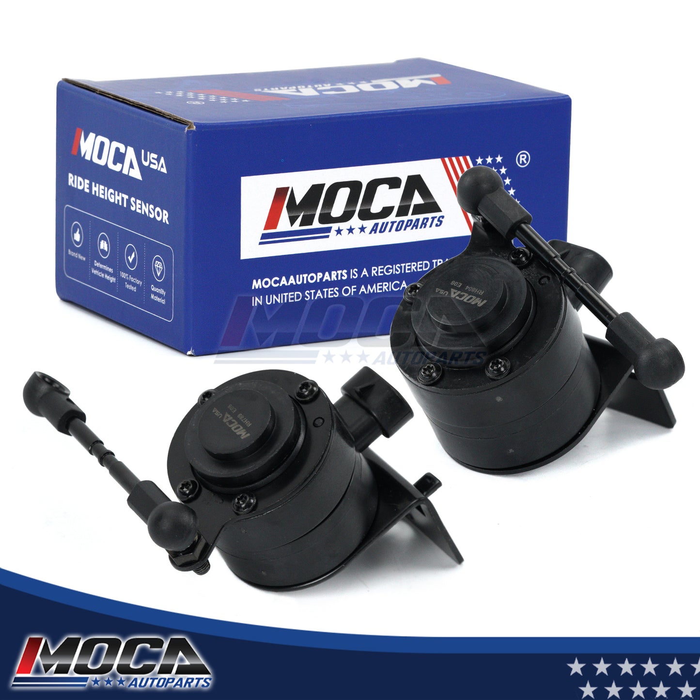 MOCA Front Left & Right Suspension Ride Height Sensor Fit for 2004-2009 Cadillac XLR & 2005-2013 Chevrolet Corvette