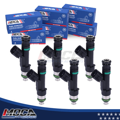 MOCA 6x Fuel Injectors FJ1029 Fit for 2007-2011 Jeep Wrangler 3.8L & 2008-2010 Dodge Grand Caravan 3.3L 3.8L & 2008-2010 Chrysler Town & Country 3.3L 3.8L