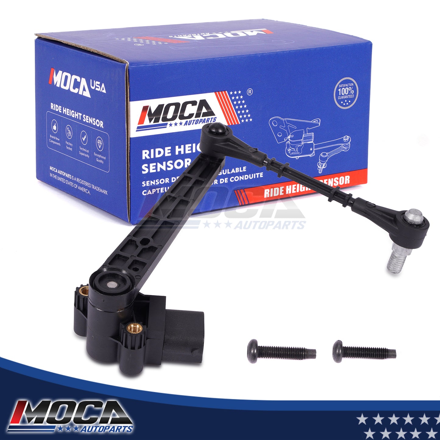 MOCA V48-72-0092 3-Pin Rear Ride Leveling Height Sensor Fit for 2004-2009 Land Rover Range Rover 4.2L 4.4L