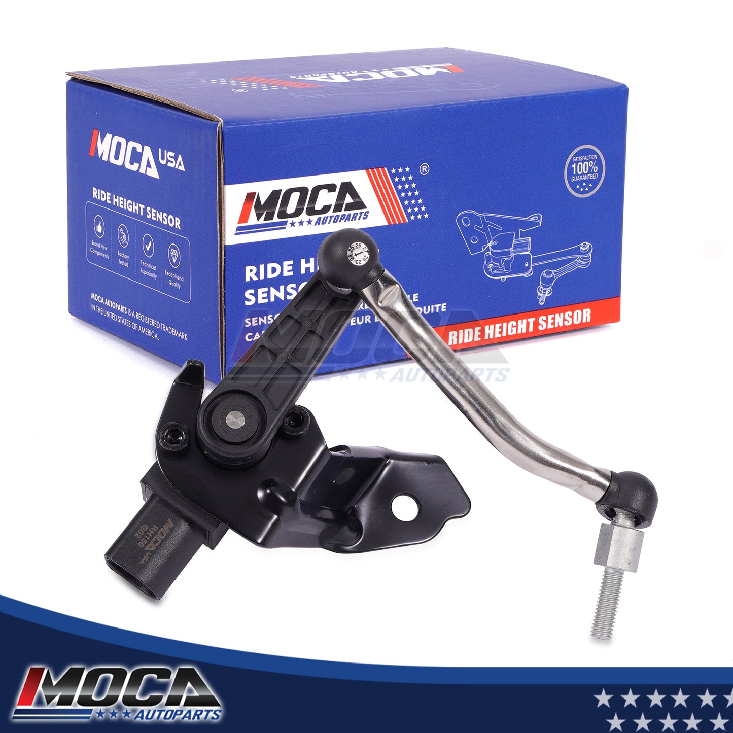 MOCA V10-72-0150 Front Left Ride Leveling Height Sensor Fit for 2010-2017 Audi A5 Quattro 2.0L & 2010-2017 Audi S5 3.0L & 2009-2016 Audi A4 A4 Quattro 2.0L