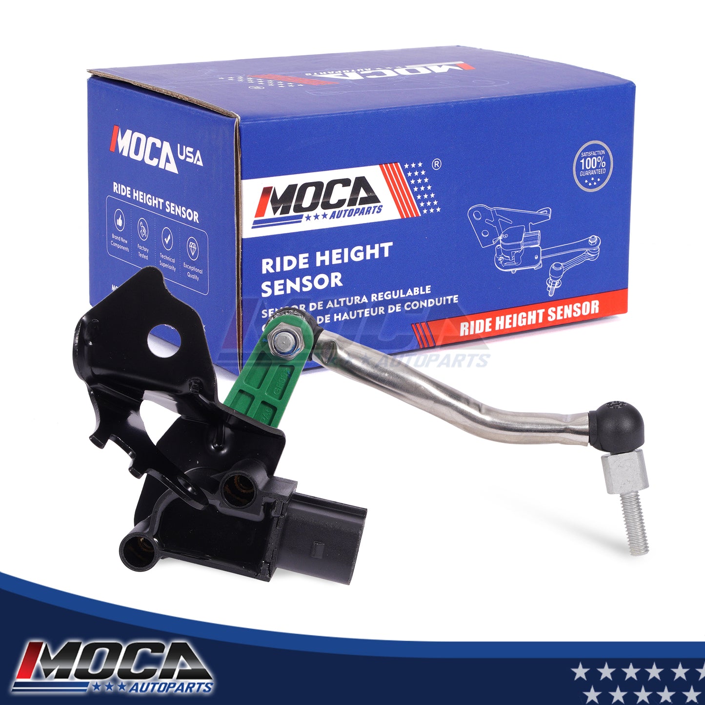 MOCA RH5042 Front Right Ride Leveling Height Sensor Fit for 2010-2017 Audi A5 Quattro 2.0L & 2010-2017 Audi S5 3.0L & 2009-2016 Audi A4 A4 Quattro 2.0L