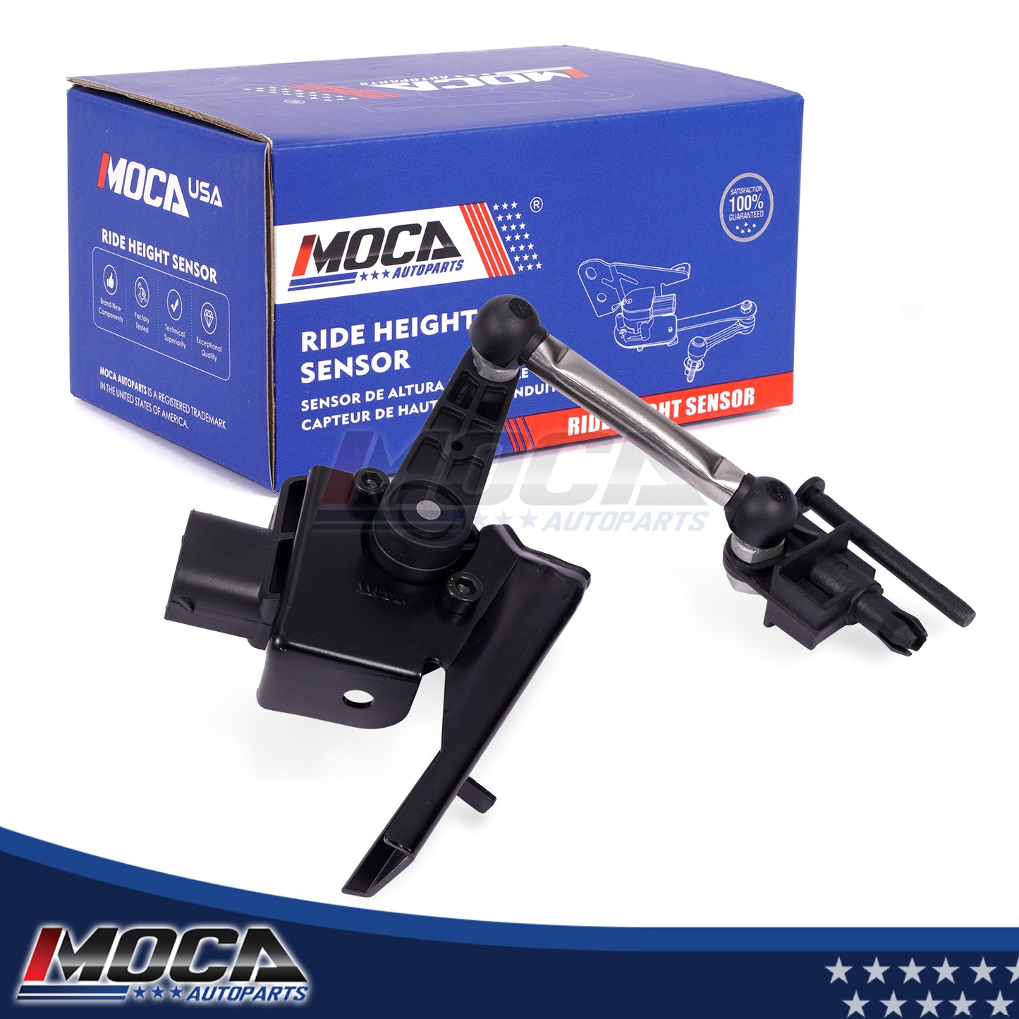 MOCA 97034302203 Front Right Ride Leveling Height Sensor Fit for 2010-2016 Porsche Panamera