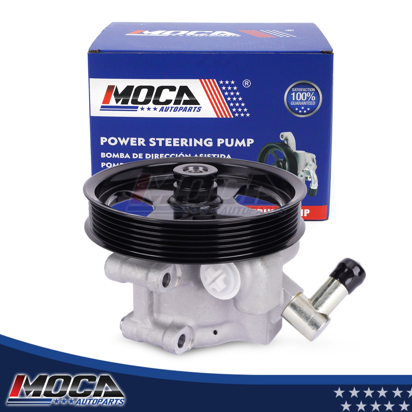 Bomba de dirección asistida MOCA compatible con Ford F-150 4.2L (1997-2003) y Ford Crown Victoria 4.6L (1999-2002)