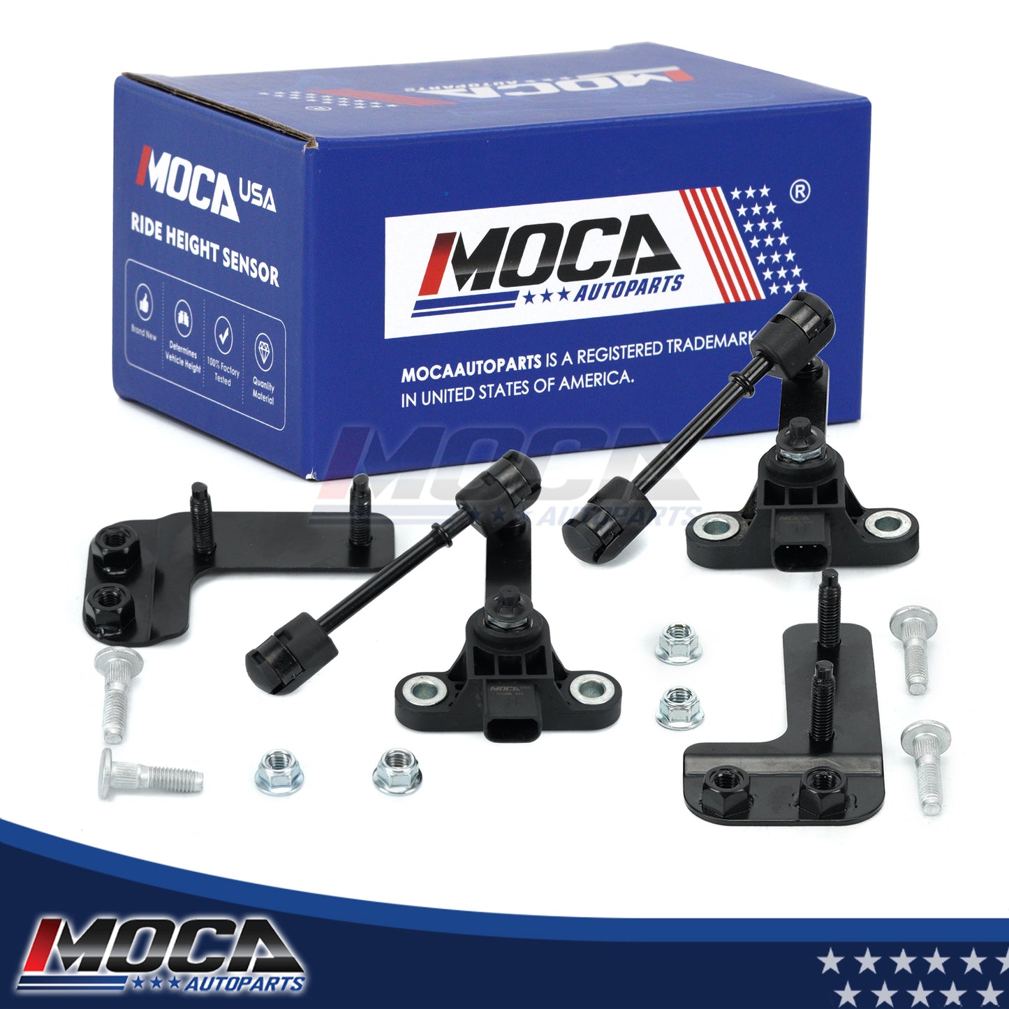 MOCA Front Left & Right Suspension Ride Height Sensor Fit for 2003-2006 Ford Expedition & Lincoln Navigator