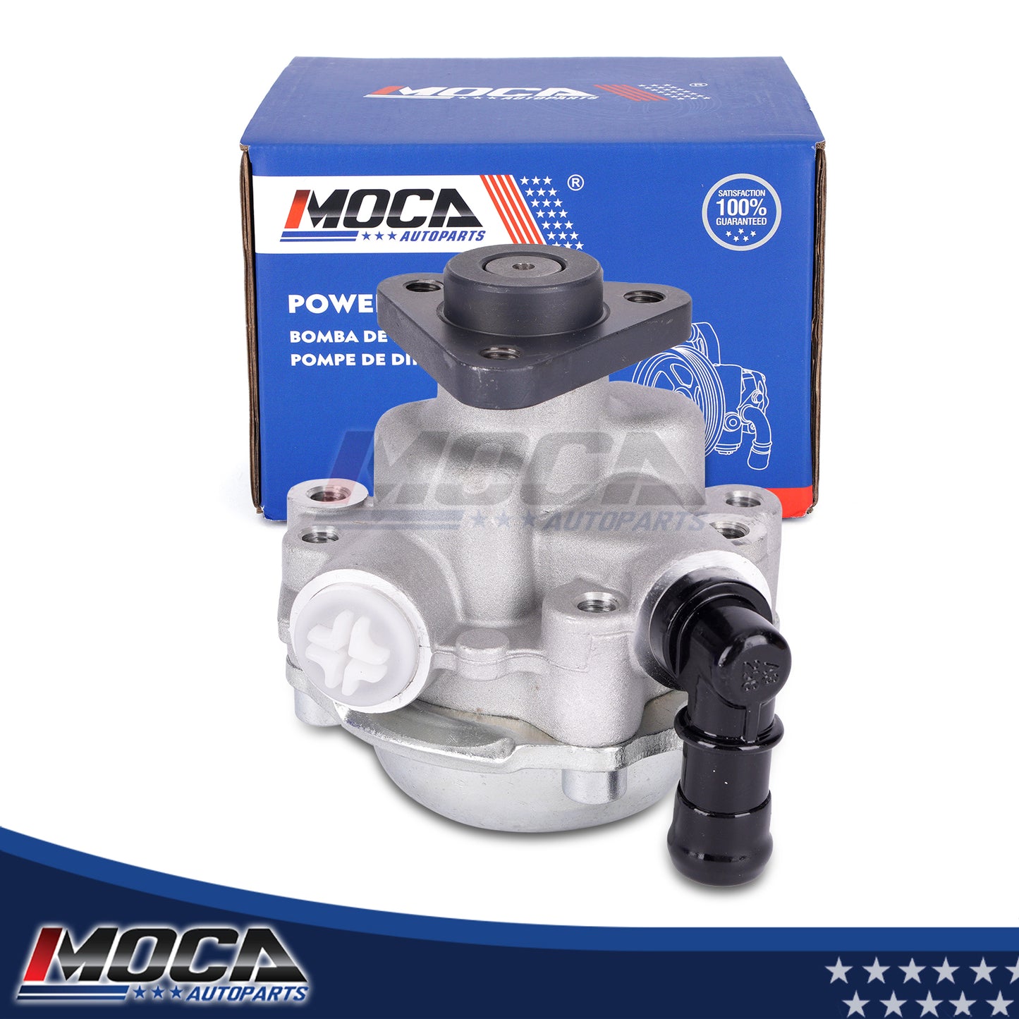 MOCA Power Steering Pump Fit for 2001-2005 BMW 320i 2.2L & 2001-2006 BMW 325Ci 2.5L