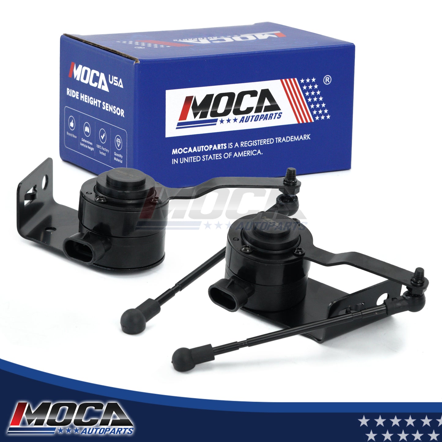 MOCA Front Left & Right Suspension Ride Height Sensor Fit for 2007-2014 Cadillac Escalade Chevrolet Tahoe GMC Yukon