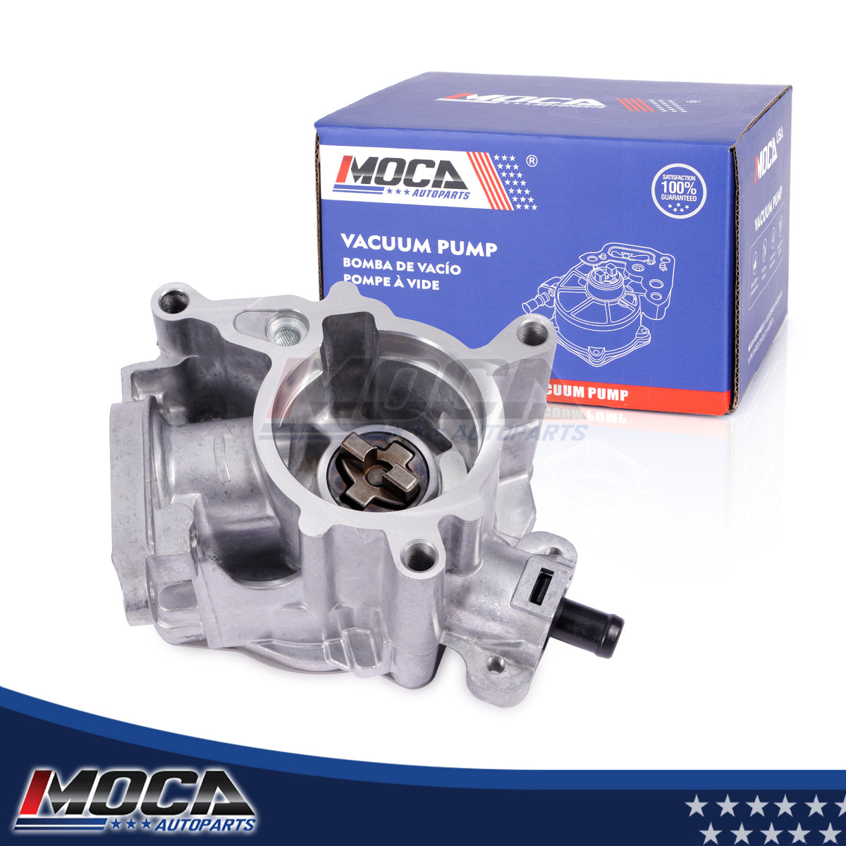 MOCA VCP182 Brake Vacuum Pump Fit for 2015-2018 Audi Q3 Q3 Quattro 2.0L & 2009-2016 Audi A4 2.0L & 2010-2016 Audi A4 Quattro 2.0L
