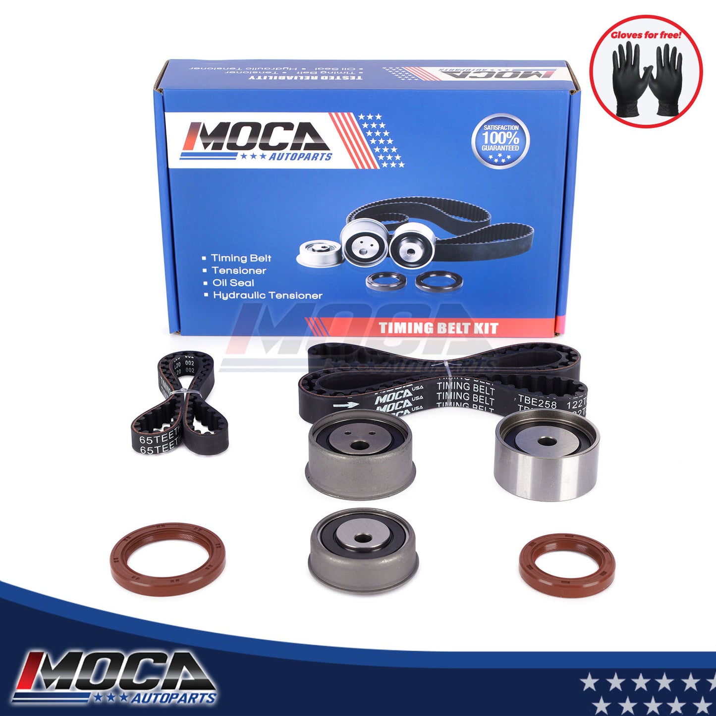 MOCA Timing Belt Kit for 2007-2012 Mitsubishi Galant 2008-2012 Eclipse 2.4L L4 SOHC